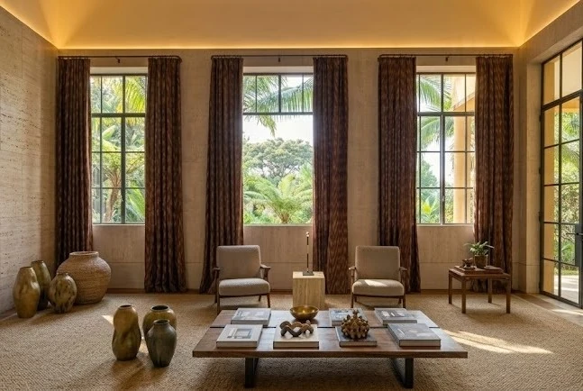 Cortina corta luz de tecido